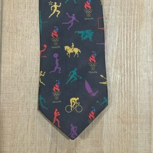 Atlanta‎ 1996 Olympics Games Collection By Ralph Marlin Men's Black Tie